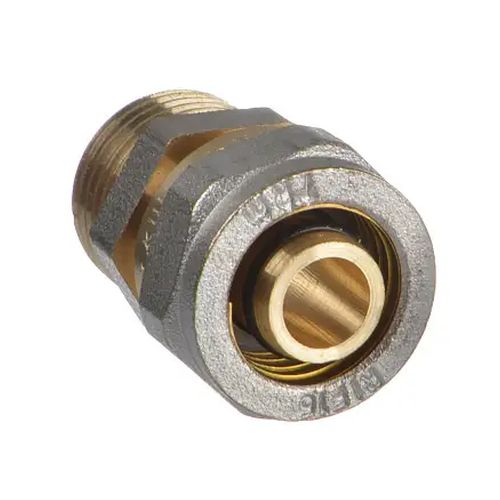 Муфта для металлопластиковой трубы 16 х 1/2"(15 мм) цанга наружная