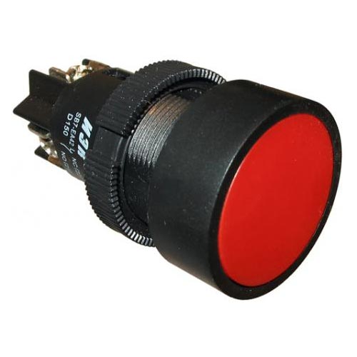 Кнопка без фиксации ИЭК SB-7 "Стоп" 1з+1р d22мм 240В красный