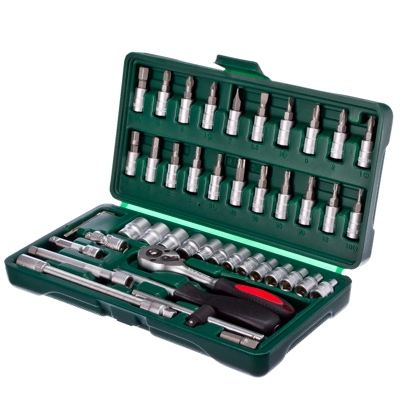 Набор инструментов 46 предмет. 1/4" ЕРМАК  736-053