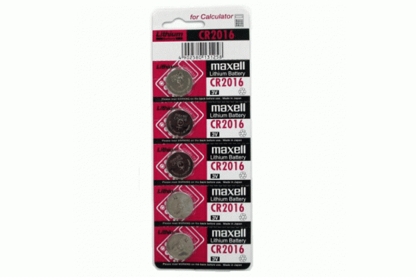 Батарейка таблетка CR2016 3v MAXELL D-20 H-1,6