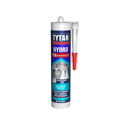 Клей ЖГ TYTAN монтажный универсальный HYDRO FIX прозрачный 310 мл (картридж) 96184