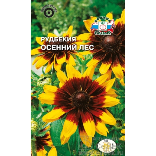 Семена Цветы Рудбекия Осенний лес, 0,3г., Седек