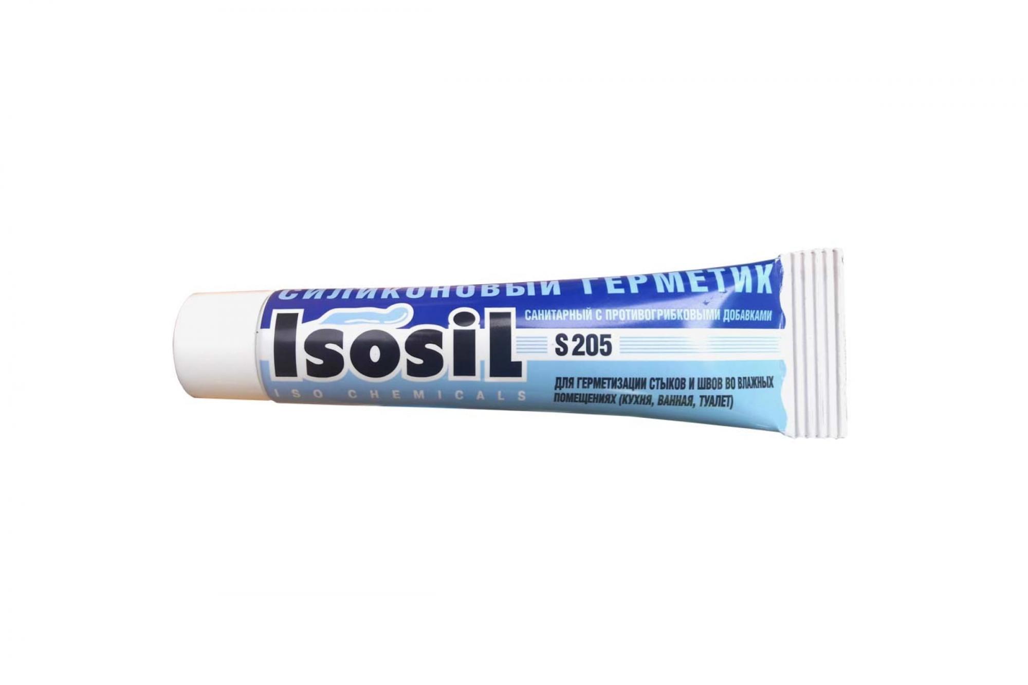 Герметик ISOSIL силиконовый санитарный S205 40мл  белый
