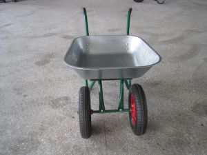 Тачка строительная двухколесная 85 л. 150кг
