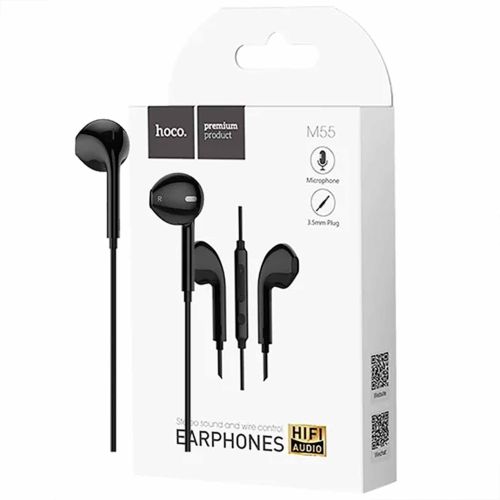 Наушники вкладыши проводные, 3,5 мм, 1,2 м, пульт, Hoco M55