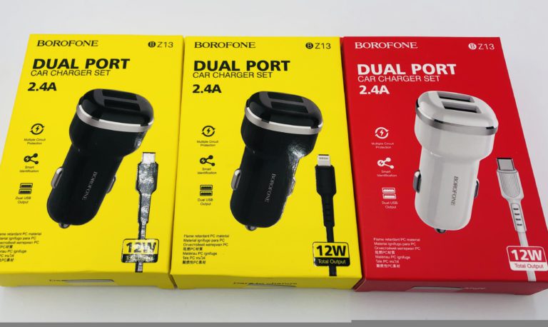 Автомобильное зарядное устройство в прикуриватель BOROFONE USB 2 порта BZ14