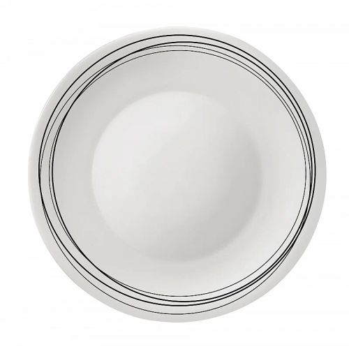 Тарелка обеденная Bormioli Rocco CHIAROSCURO 480170 опаловое стекло декор 27 см LINEE