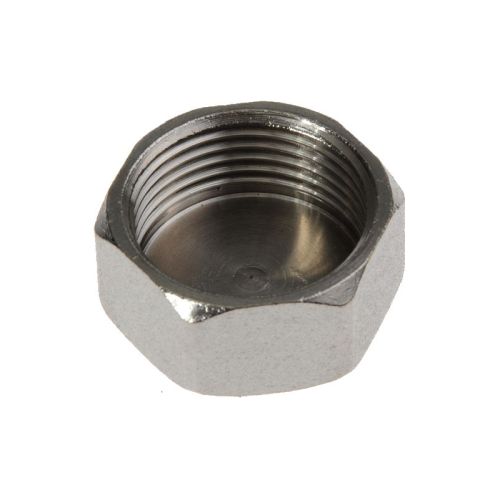 Заглушка никель 1" (25 мм) на трубу