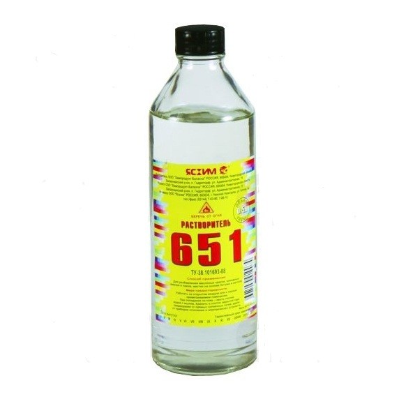 Растворитель Р-651 0,5 л пэт. WELLTEX (Россия)