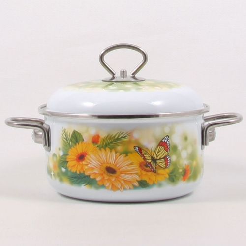 Кастрюля эмаль с ободком 2,0л GOLDEN AUTUMN ELROS 1810САП4/6Д