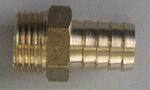 Переходник на шланг латунь/никель  1/2"(15 мм) наружная х 20 мм