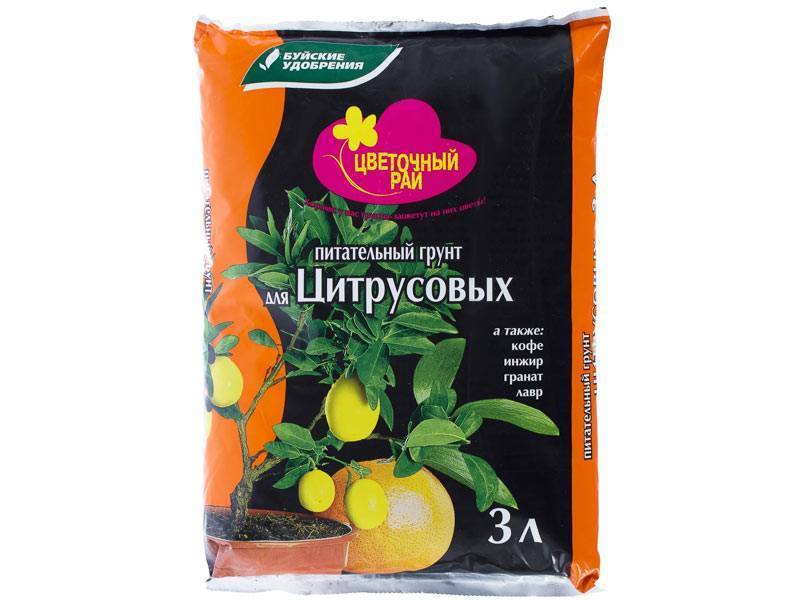 Грунт торфяной "Для Цитрусовых" Цветочный рай 3л