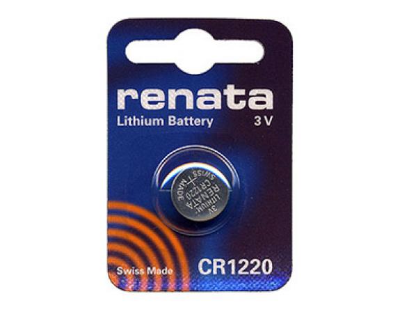 Батарейка таблетка CR1220 3v RENATA D-12.5 H-2,0