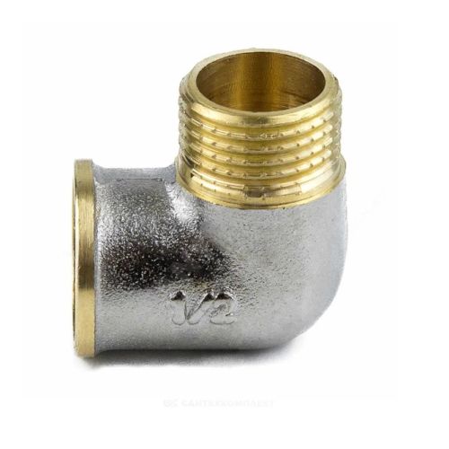 Угольник никель   1/2"(15мм) внутр-нар ГОСТ Aquasfera 9002-01