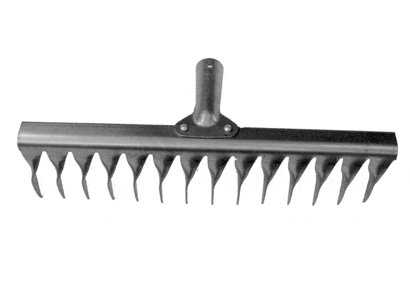 Грабли 14-зубые, нержавейка без черенка, витые  66-1-004