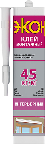 Клей Жидкие Гвозди Экон интерьерный картридж (400 гр) белый с желтоватым оттенком 1378381