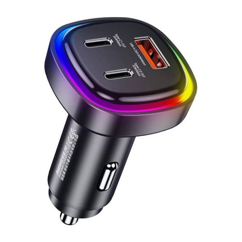 Автомобильное зарядное устройство в прикуриватель 1 USB + 2 TYPE-C Remax RCC330