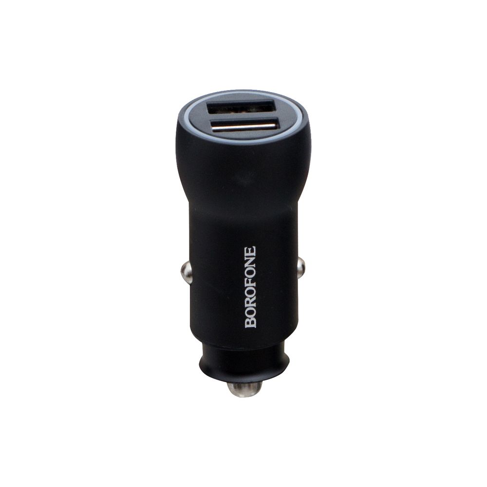 Автомобильное зарядное устройство в прикуриватель BOROFONE USB 2 порта с индикацией BZ9A