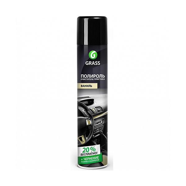 Средство GRASS полироль-очиститель пластика "Dashboard Cleaner" ваниль (аэрозоль 750 мл) 120107-4