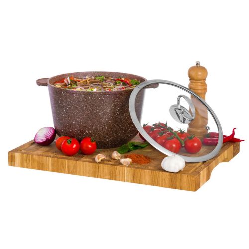 Кастрюля с антипригарным покрытием  1,5л. БРАУН-БРАУН DECO-DARIIS