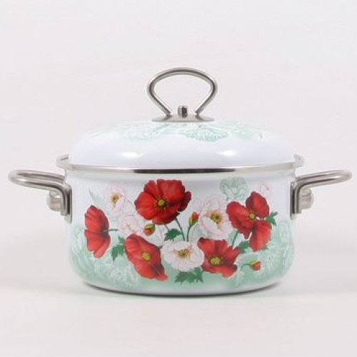 Кастрюля эмаль с ободком 2,0л MAKI ELROS 1810САП4/6Д
