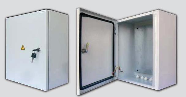 Щиток ОУ ЩРН-М (395х310х220) с монтажной панелью IP55, с козырьком