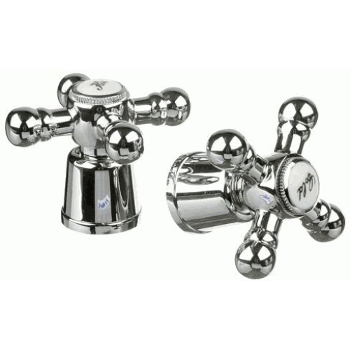 Маховик 8*24 шлиц., металл, Крест MELODIA MKP20285WC (пара)