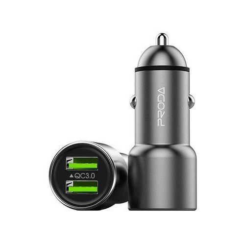 Автомобильное зарядное устройство в прикуриватель (АЗУ) USB 2-вых. PRODA PD-C22