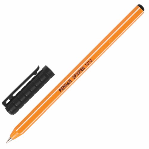 Ручка шариковая чёрная 0,8mm маслянная PENSAN "Officepen 1010" 1010/60