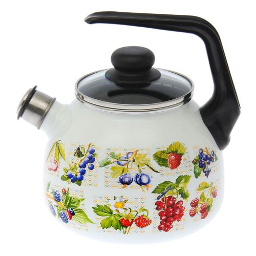 Чайник эмалированный со свистком 3,0л Вкус лета