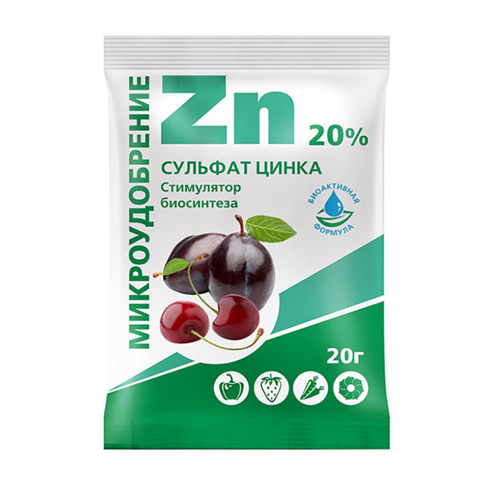 Удобрение Сульфат Цинка БиоМастер 20 гр.