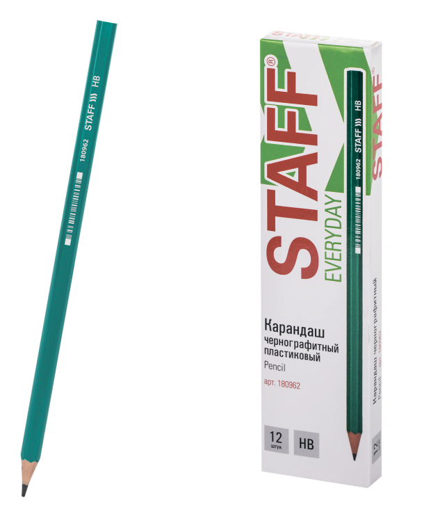 Карандаш чернографитный STAFF "EVERYDAY" BLP-963 180962