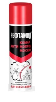 Средство от насекомых Аэрозоль Рефтамид 3 в 1, 147 мл