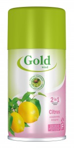 Освежитель воздуха (запасной блок) Citrus (Лимон) 230мл GOLD WIND 32643 Сибиар