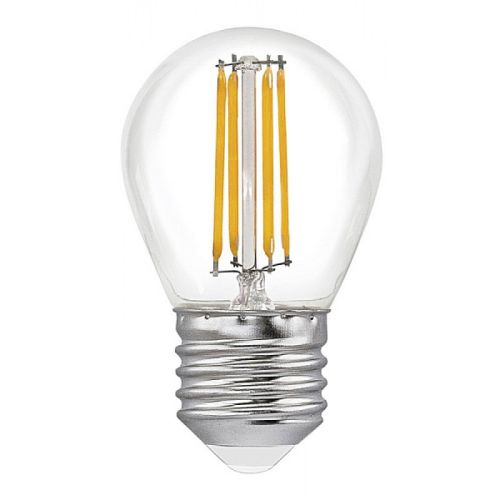 Лампа светодиодная шар Е27 7,5 Вт 220В 3000K 750Лм теплая, прозрачная Filament FOTON