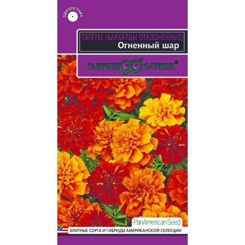 Семена Цветы Бархатцы Огненный шар  7шт., Плазменные семена