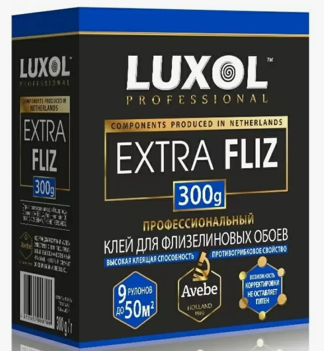 Клей обойный Luxol Extra Fliz Professional для флизелиновых обоев 200 гр