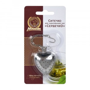 Ситечко для заваривания чая металлическое "Сердечко", 4*17см, 16154 MARMITON