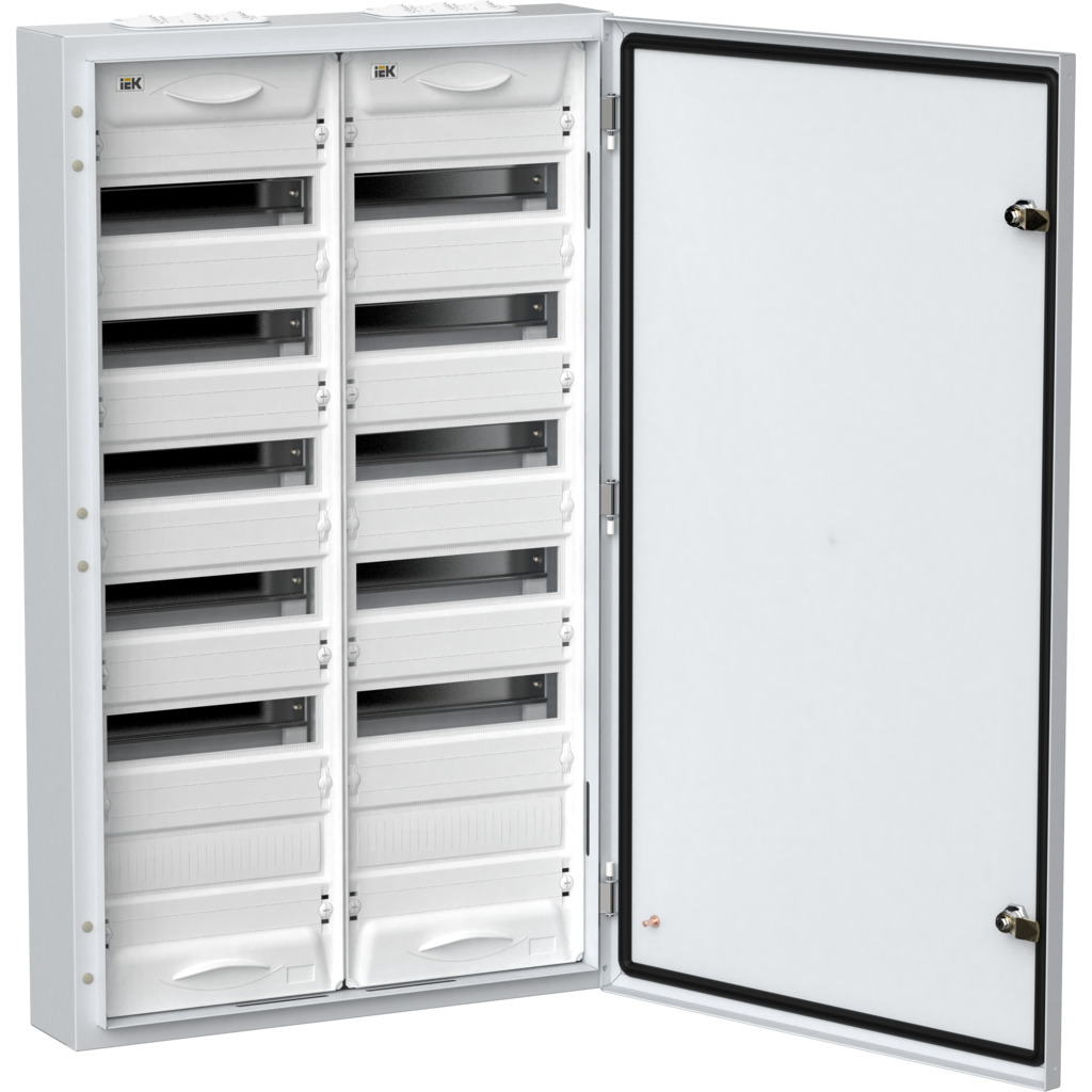 Корпус металлический ЩРв-120 (2х60) 880х625х130мм IP31 серый (одна дверь) IEK