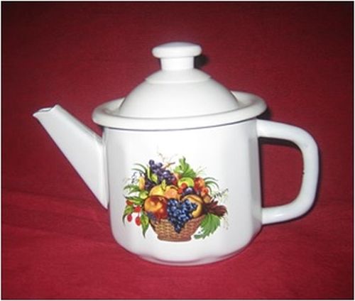 Чайник эмалированный 1,0л с рисунком ММК Эмаль 01-2707/4