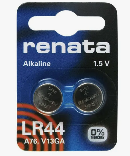 Батарейка таблетка (D-11,6 H- 5,4) 357 LR44 1.5v Renata SR44W