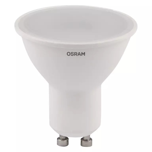 Лампа светодиодная GU10 220В 10 Вт 4000K холодная, матовая OSRAM 807