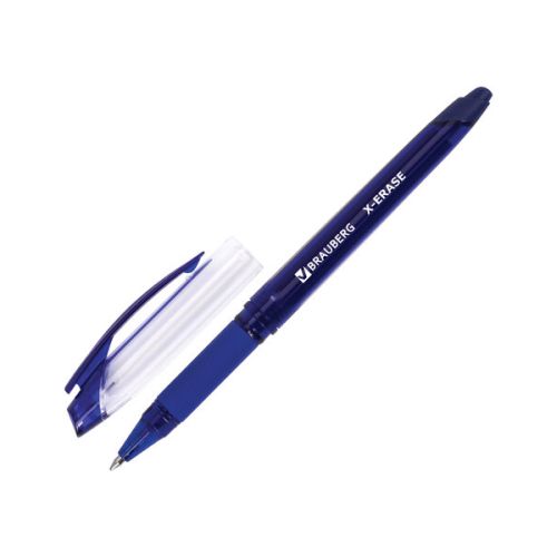 Ручка гелевая стираемая синяя 0,7mm "BRAUBERG" 143333