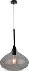 Светильник V-TAC SKU-3885 VT-7281 плафон прозрачный/серый (стекло), каркас черный