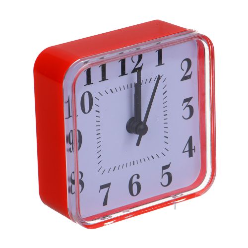 Часы-Будильник Ladecor CHRONO 8х3,5х8 см, форма квадрат, пластик 529-286