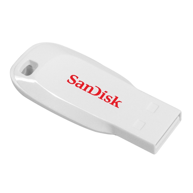 Флешка USB 2.0  16 Gb SanDiskCruzer Blade белый