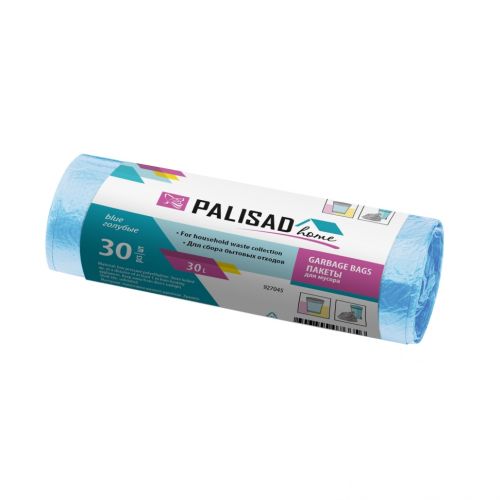 Мешок для мусора  30 л (30 шт) голубые Home Palisad 927045