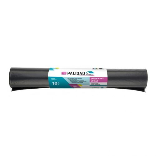Мешок для мусора 240 л (10 шт) ПВД прочные черные Home Palisad 927305