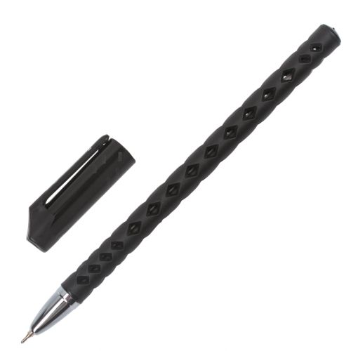 Ручка шариковая чёрная 0,35mm масляная BRAUBERG "Orient" 143000
