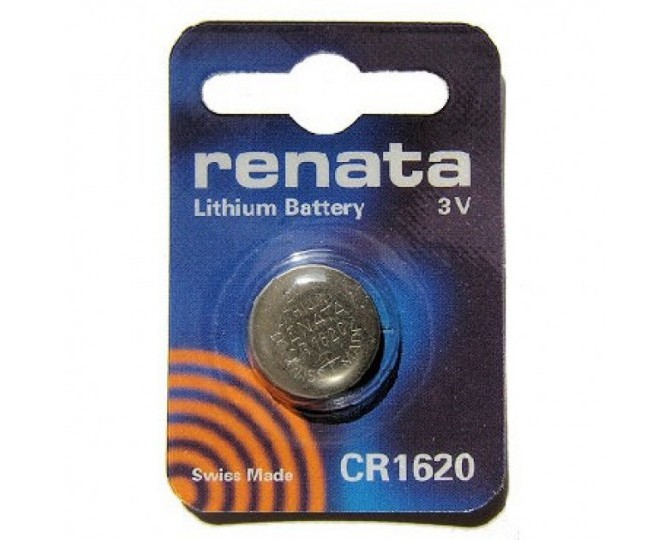 Батарейка таблетка CR1620 3v Renata D-16 H-2.0